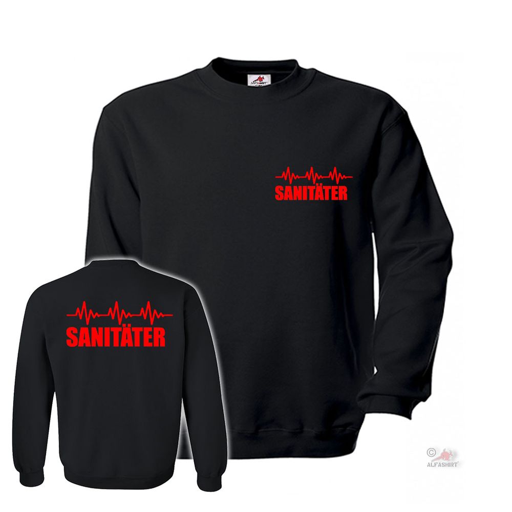 Paramedic ECG use lifesaver service Sani occupation rescue sweater # 26611