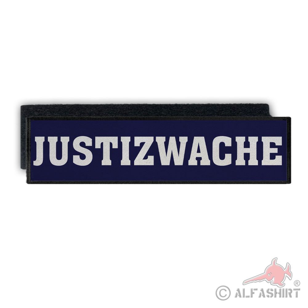 Back patch JUSTIZWACHE blue light thin blue line police berlin cops 28x7cm#39412