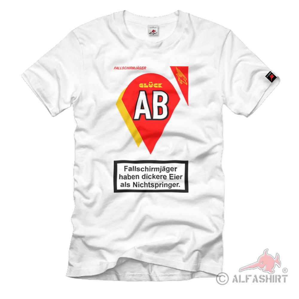 Paratrooper Cigarettes Glück AB Bundeswehr Non-Jumper T-Shirt # 37281