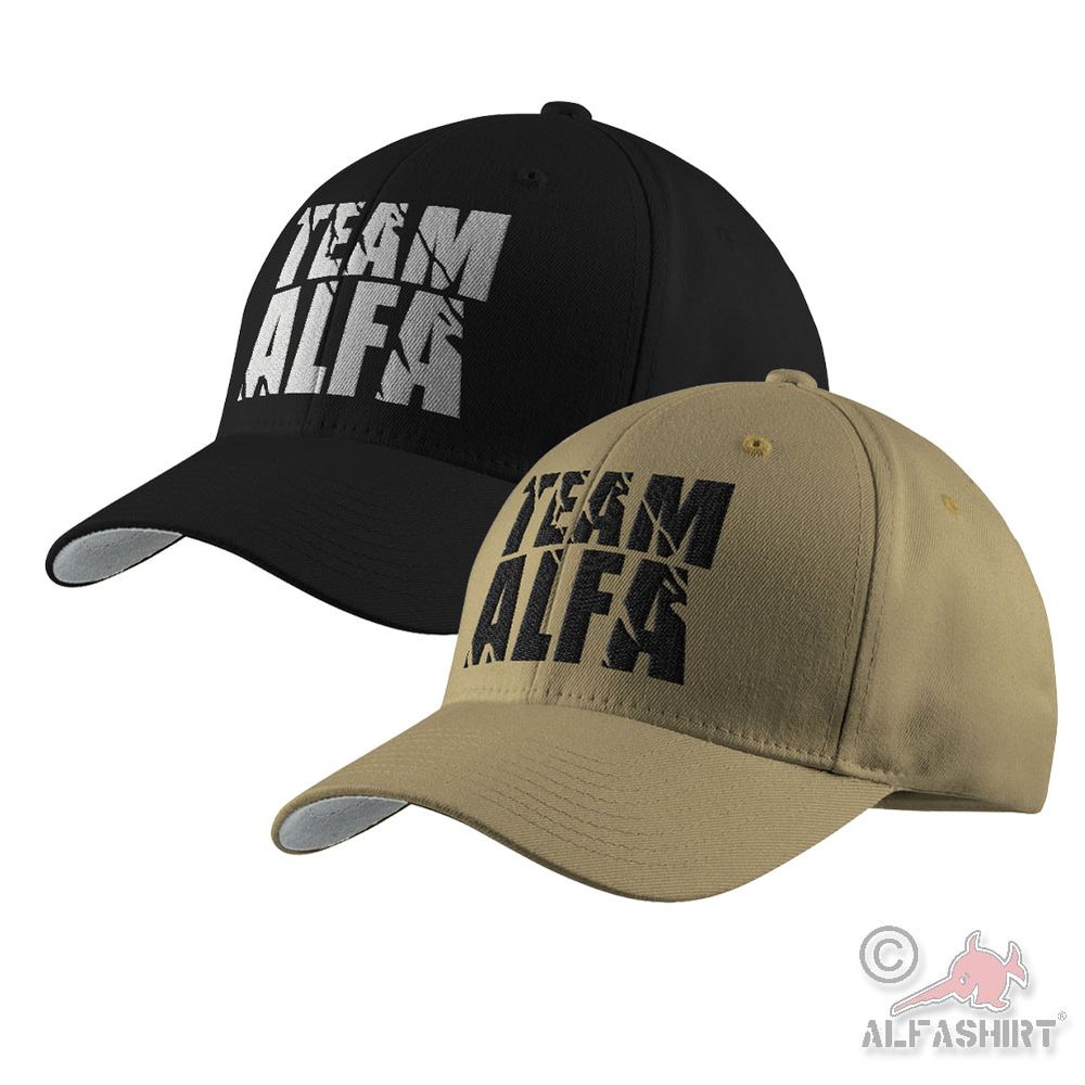 TEAM ALFA Flexfit Cap EMBROIDERED Bundeswehr Emergency Forces Gift #46207