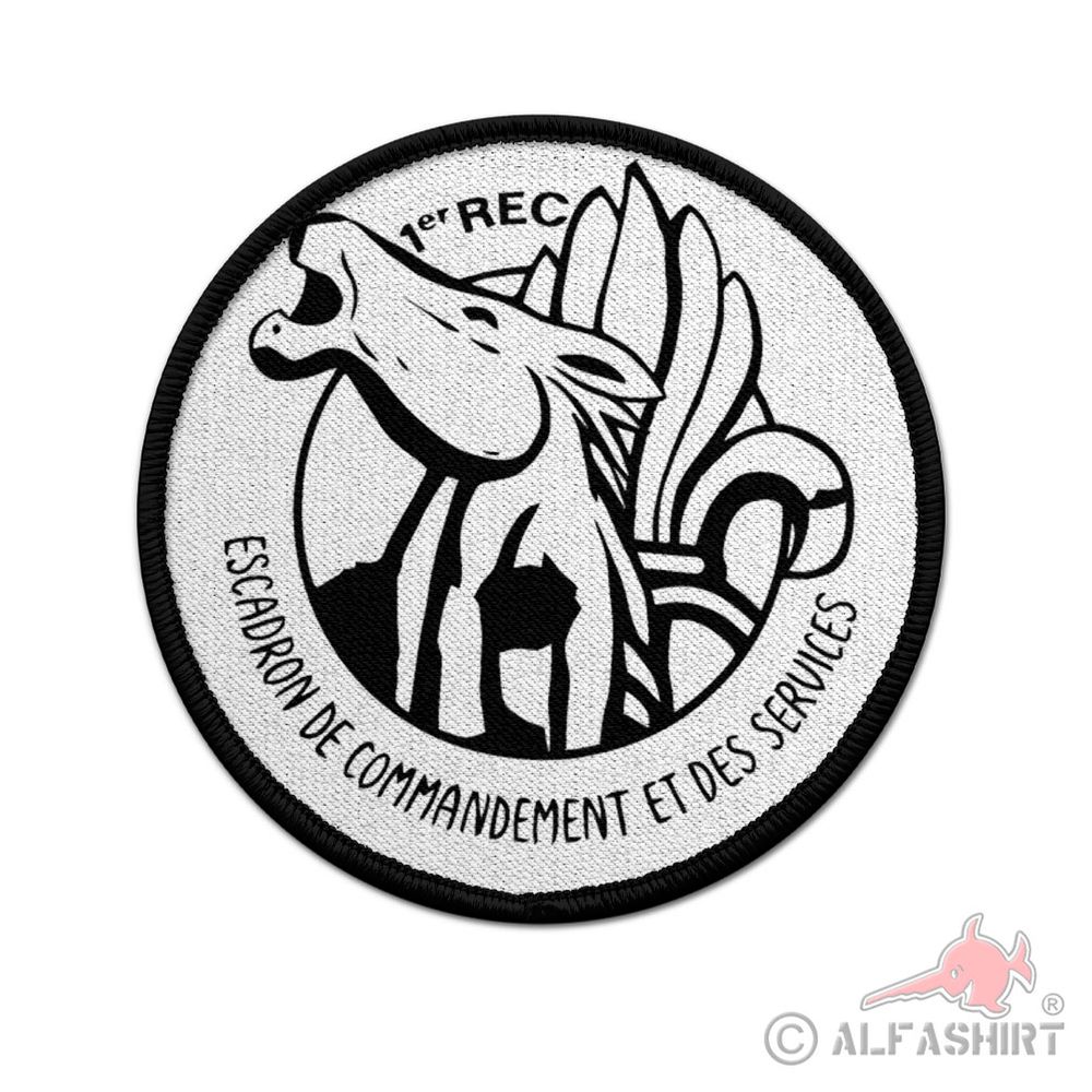 Ecusson 1er REC Escadron de commandement et des services du Régiment