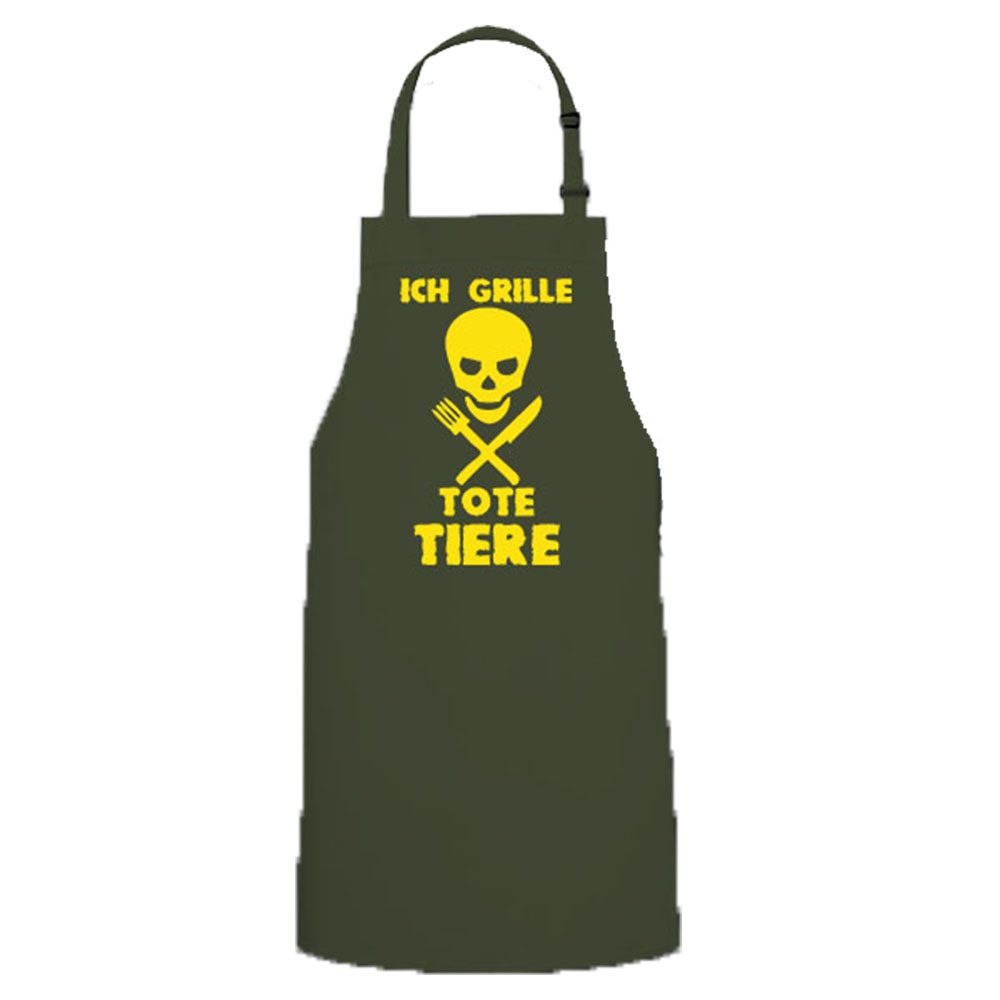 Apron I'm Grilling Dead Animals Humor Fun BBQ Steak Meat # 12757