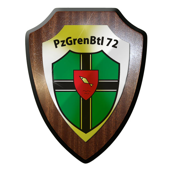 Wappenschild PzGrenBtl 72 Panzer Grandier Grenadiere dran drauf drüber #9344