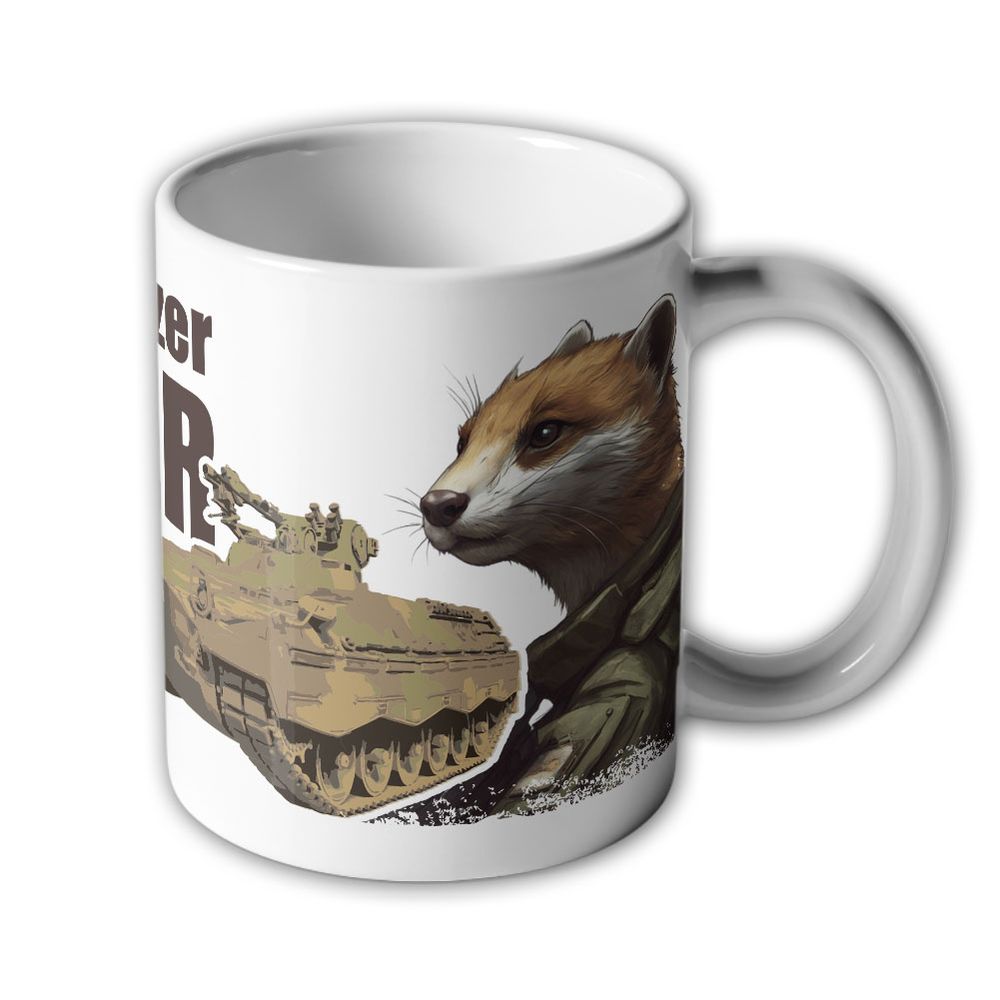 Tasse Becher Keramik Marder Schützenpanzer SPz Bundeswehr German Army #27182