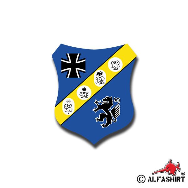 Aufkleber/Sticker Pztl 24 Panzer Bataillon 1960 Dedelstorf 6x7cm A1423