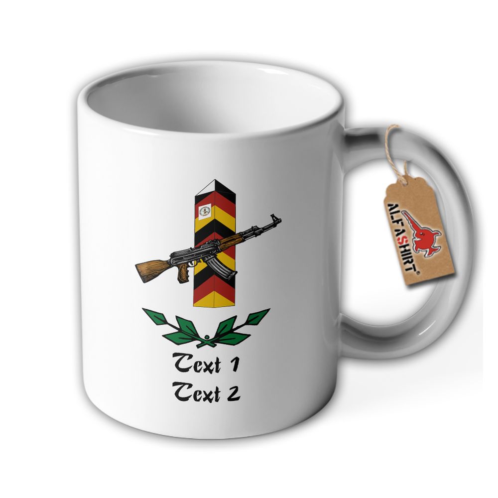 Cup personalized Border Regiment 1 NVA border stone mug desired text #42278