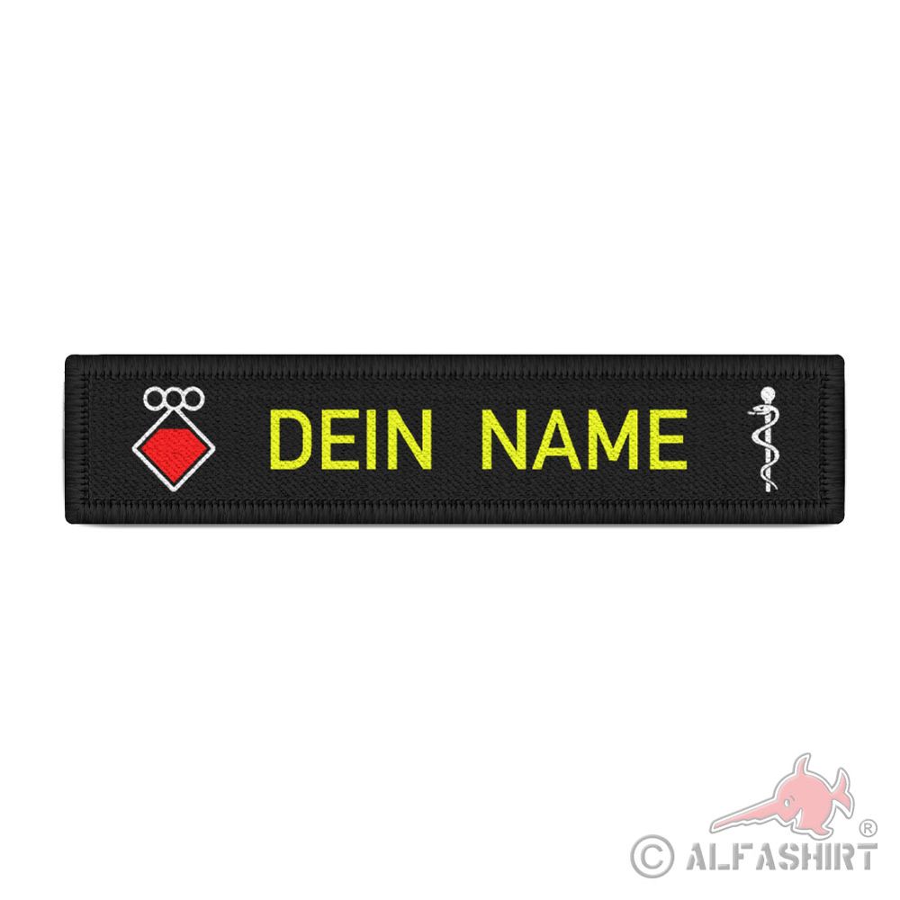 Namenspatch 12x2,5cm personalisierbar Feuerwehr Zugführer ZF ZgFhr #44292