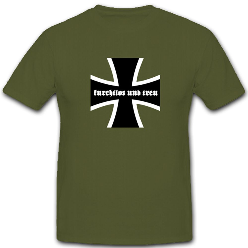 Furchtlos und Treu Bundeswehr BW EK Kreuz Deutschland Militär - T Shirt #4695
