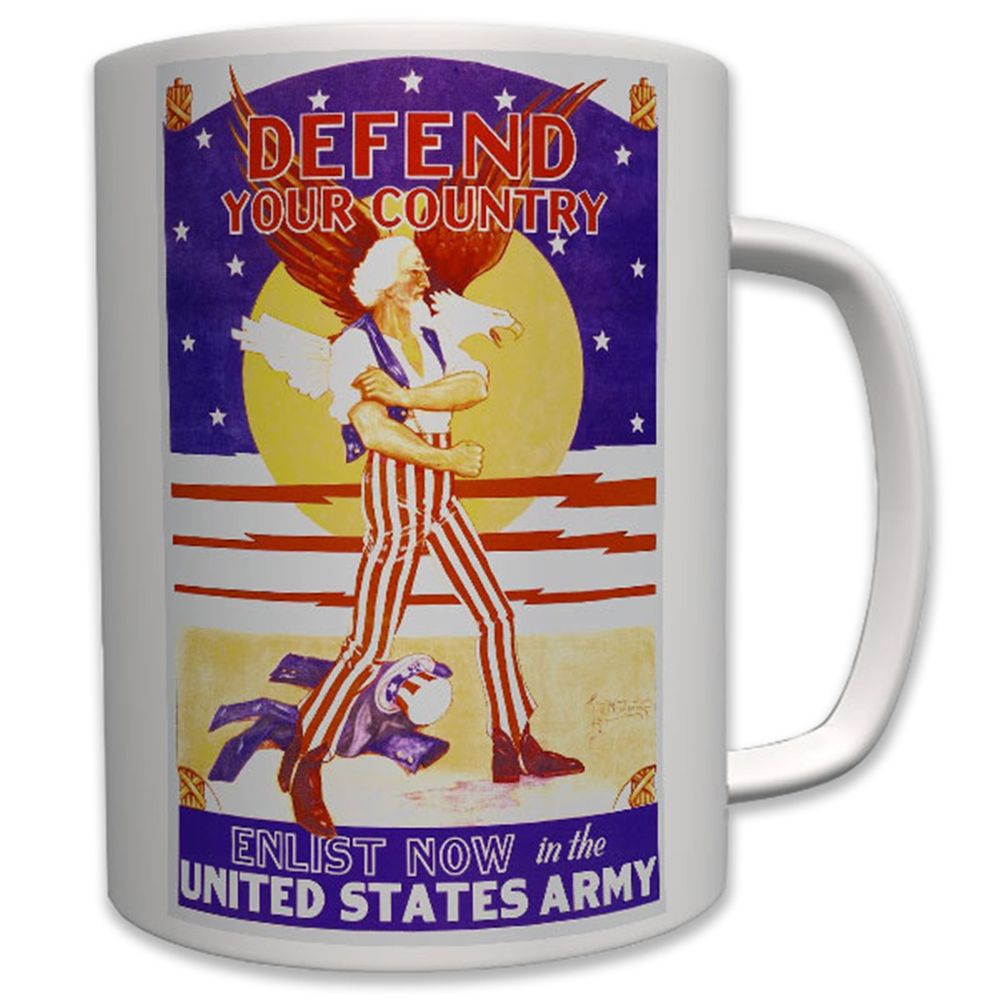 Defend your Country US Army - Tasse Becher Kaffee #6353