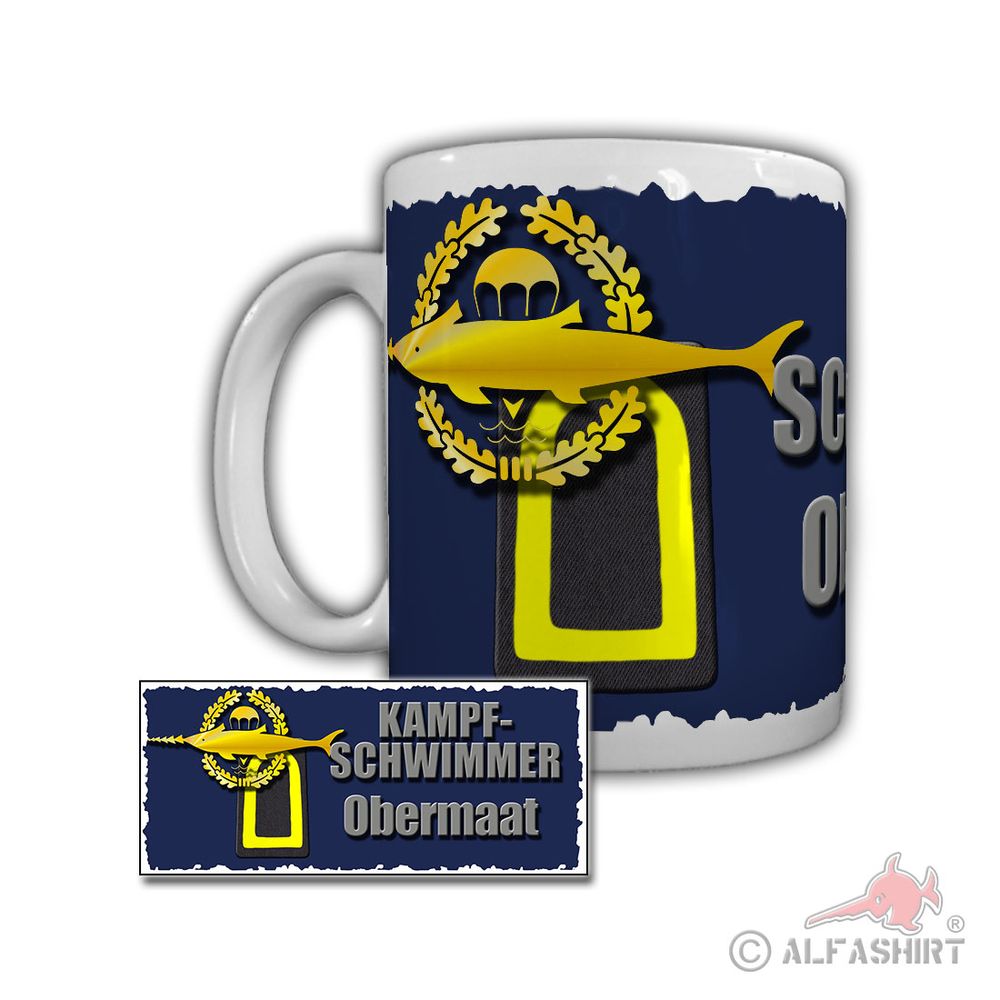 Tasse Kampfschwimmer Obermaat Eckenförde Ubootgeschwader Bundeswehr #29255
