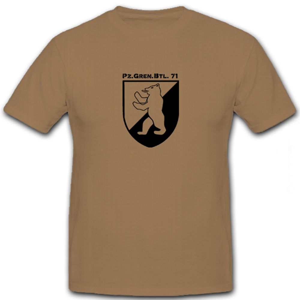 PzGrenBtl 71 Panzer Grenadier Bataillon Bundeswehr Wappen - T Shirt #5923