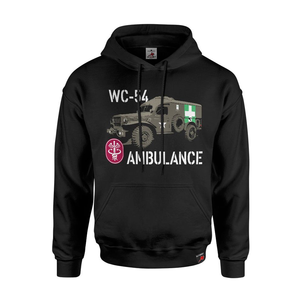 Hoodie WC-54 Ambulance US Army Medical Ambulance Military Vehicle #30711