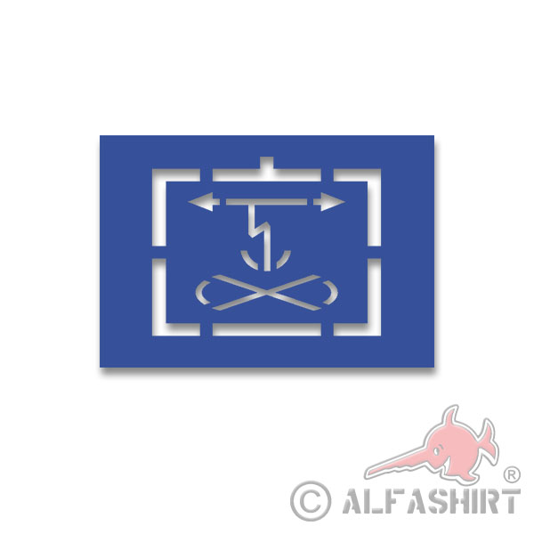 FluSiSektor Lackierschablonenaufkleber Flugischerungssektor 14x18cm#A4334