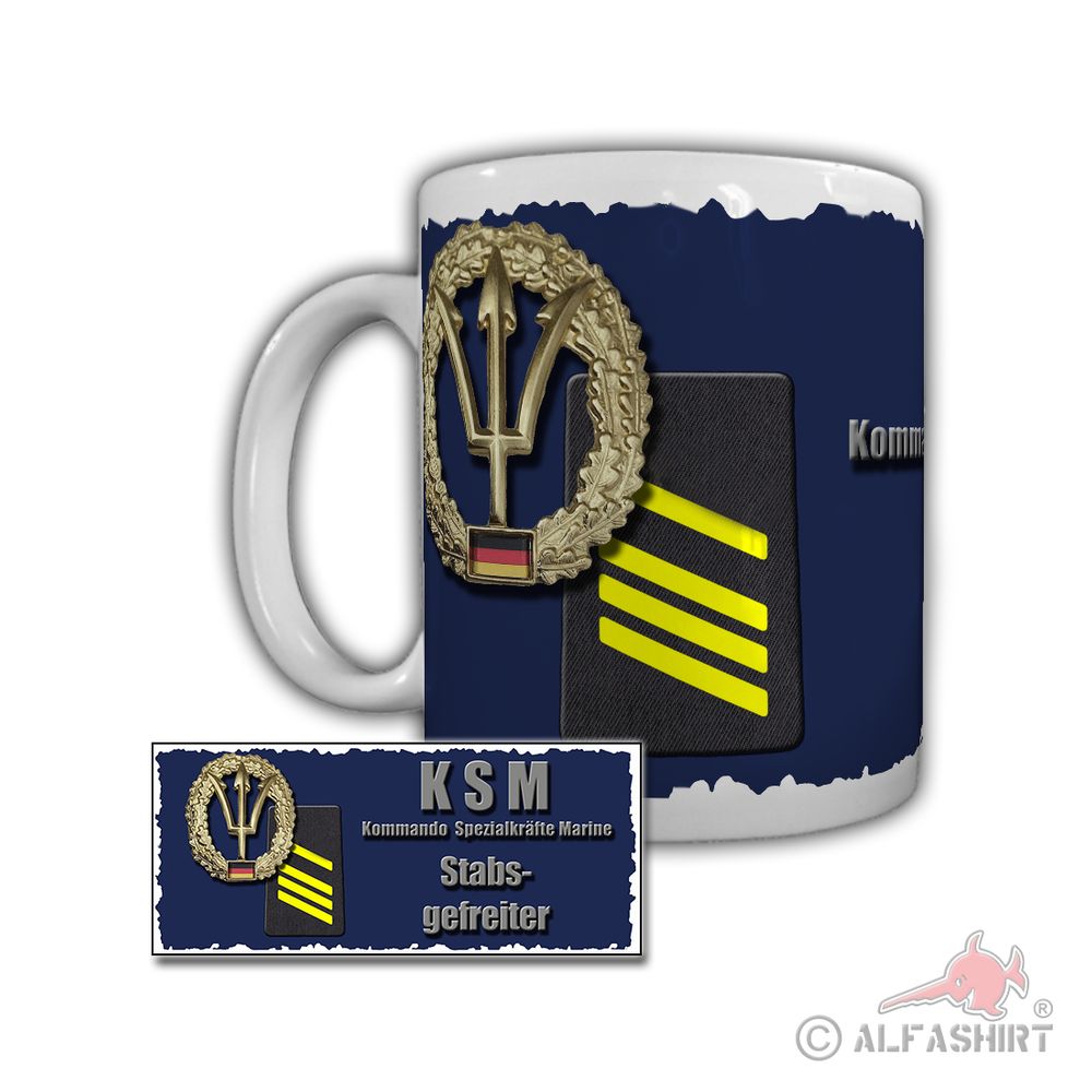 Tasse KSM Stabsgefreiter Marine Marinestützpunkt Spezial Einheit #29276