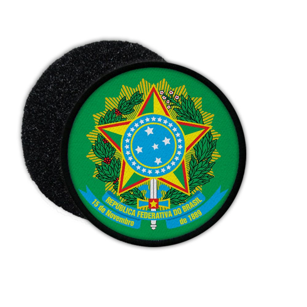 Patch Brasil Brasilien República Federativa Rio Abzeichen Wappen Aufnäher#33903