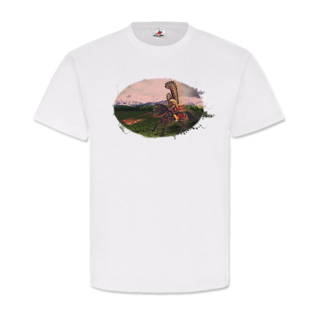 Polnischer Husaren Reiter Mittelalter Federn Pferd Krieg Tshirt  #20998