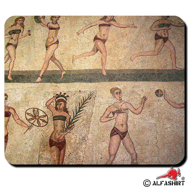 Römische Frauen Römisches Reich Wandmalerei Italien Sizilien Mauspad #16132