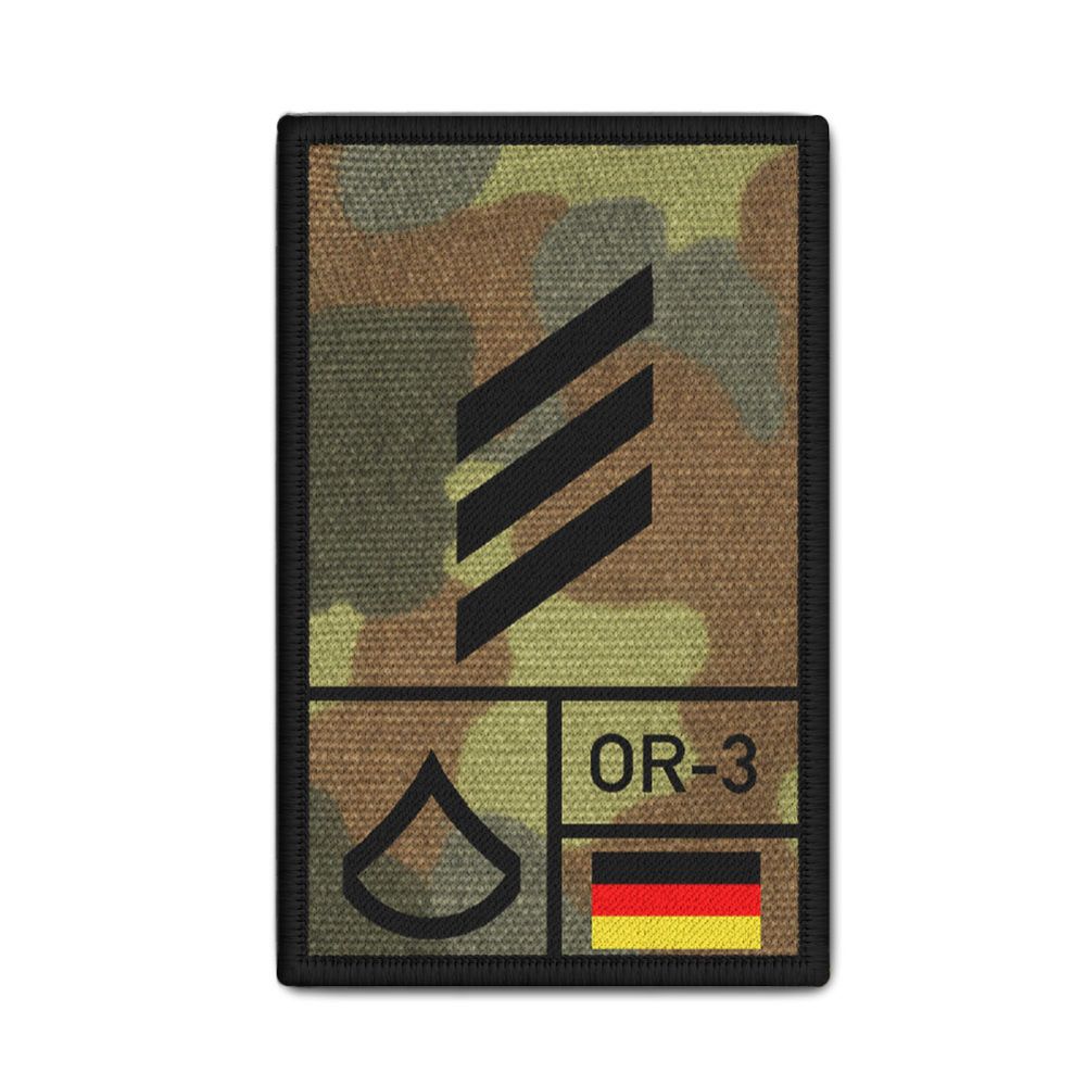 Rank Patch Bundeswehr Heer Luftwaffe Marine Flecktarn #BW-Patch