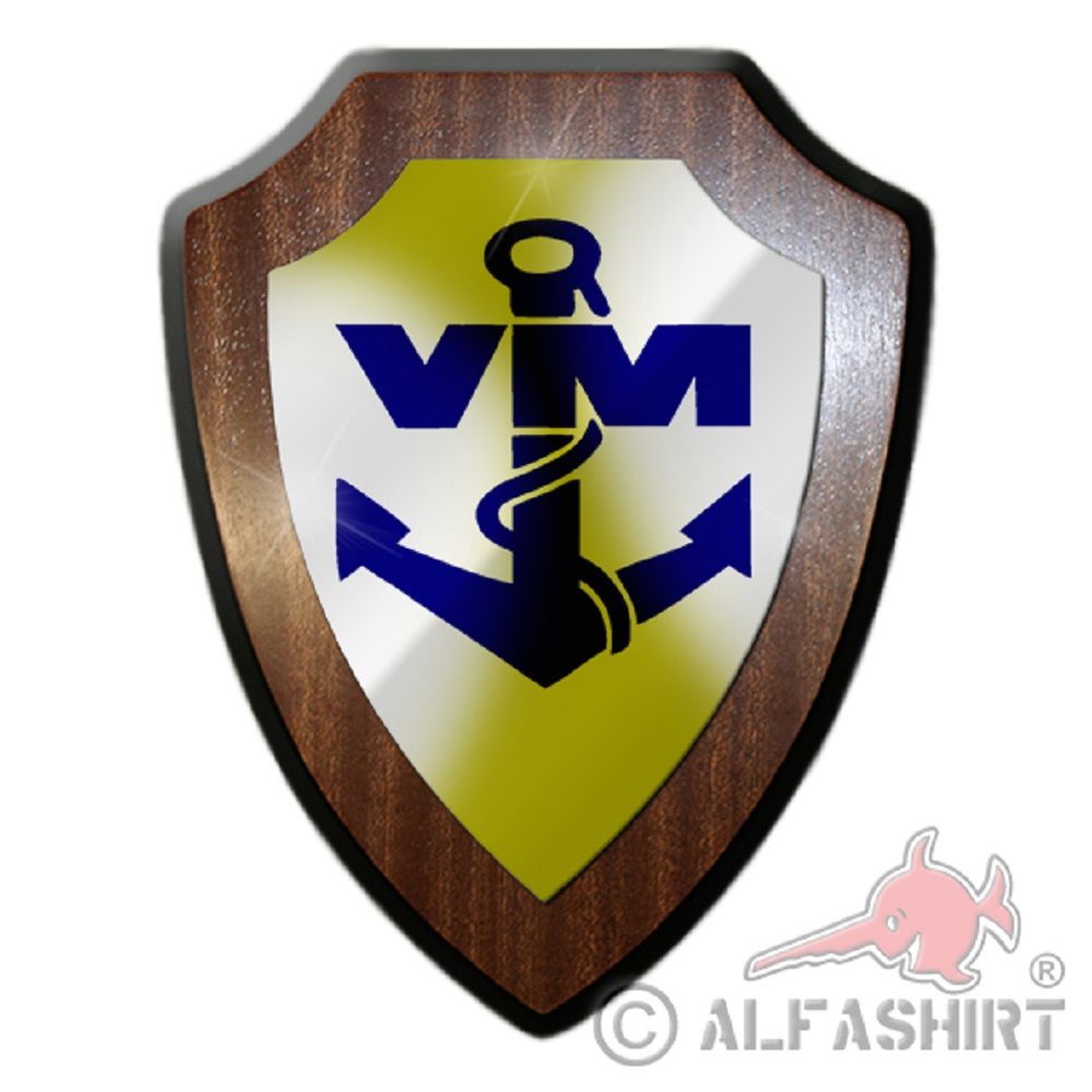 Volksmarine VM Seestreitkräfte DDR NVA Marine Militär Emblem Wappenschild #19773