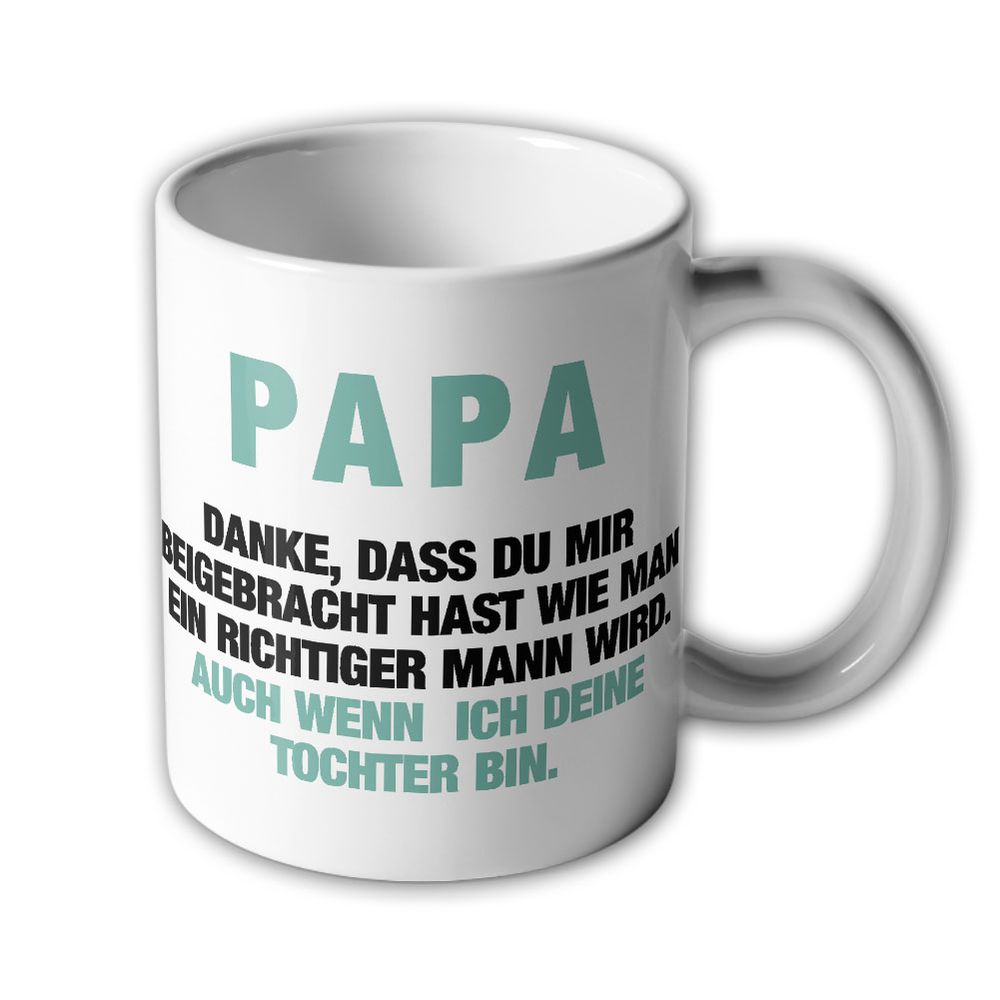 Mug Father's Day Dad Father Thank you for teaching me a real #46433