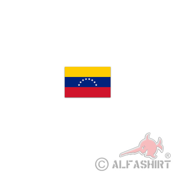 Sticker Venezuela Flag República Bolivariana South America 11x7cm A3028