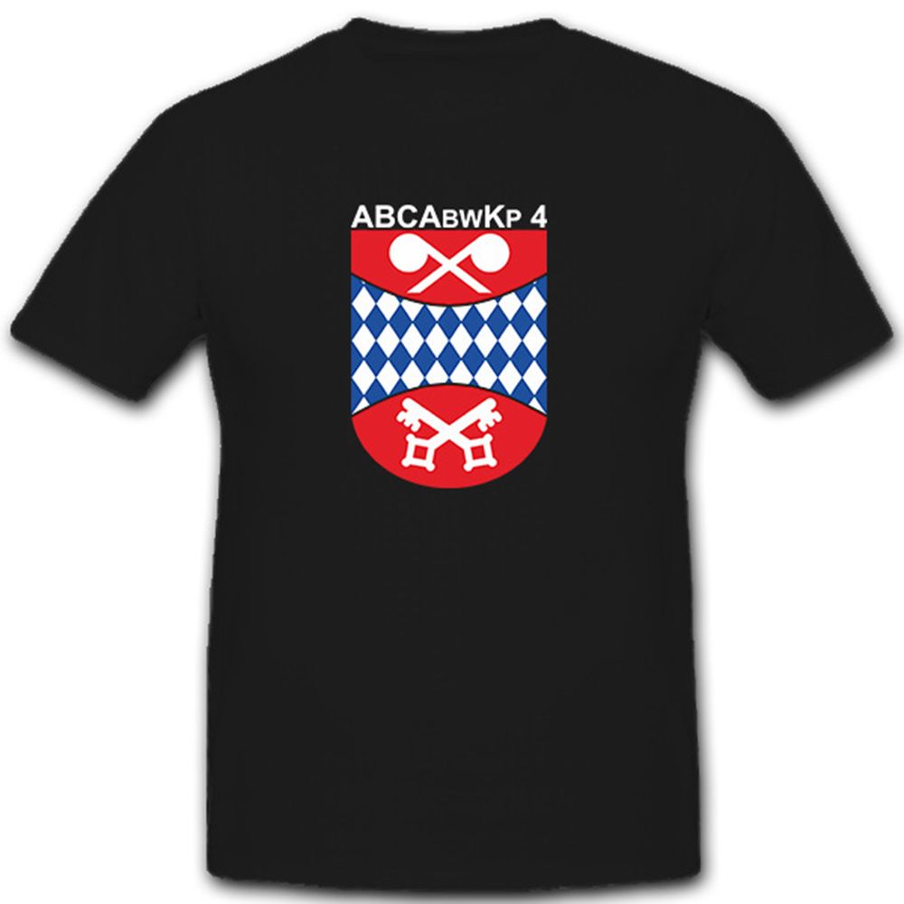 ABCAbwKp 4 - Abwehr Kompanie BW Militär Wappen Nuklear Chemisch- T Shirt #8128