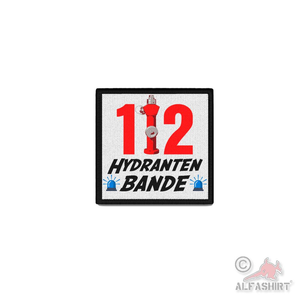 Patch 4x4cm 112 Hydrantenbande Freiwillige Feuerwehr Fun Aufnäher45443