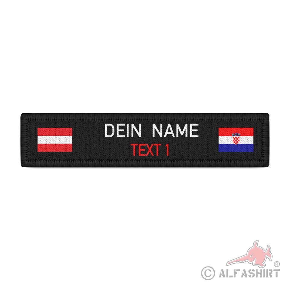 Rettungssanitäter Namen-Schild Patch Kroatien Österreich Feuerwehr #39402