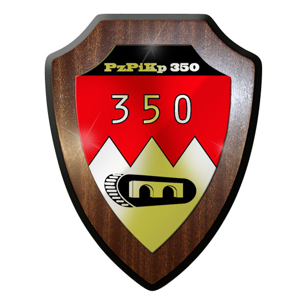 Wappenschild / Wandschild -PzPiKp350 Panzerpionierkompanie 350 Pios #9636 