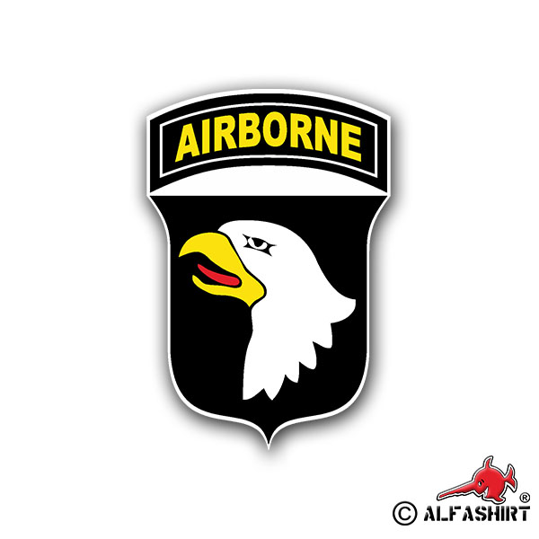 Sticker Airborne 101 US Airborne Division Crest 10x7cm A741