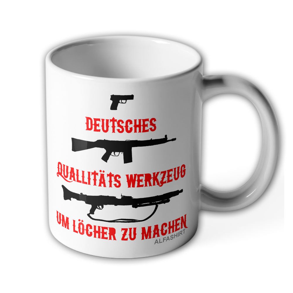 Tasse Deutsches quallitäts Werkzeug - BW Waffen Pistole Gewehr G3 MG3 26163