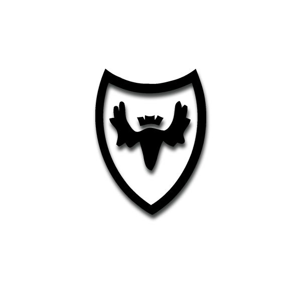 Sticker 163 InfDiv Type 2 Infantry moose head antler 10x8cm A3291