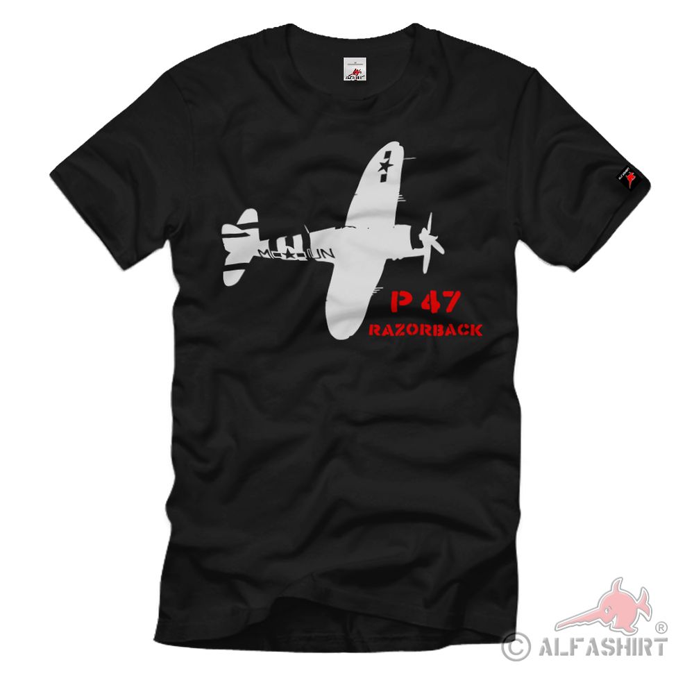 P 47 Razorback Flugzeug Kampfflugzeug UsA Eimotoriges Flugzeug - T Shirt #37