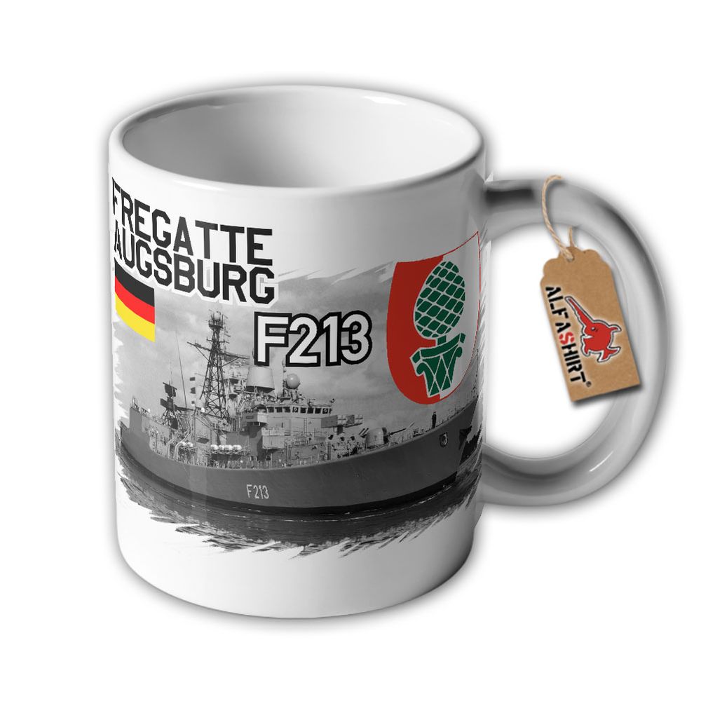 Tasse Fregatte Augsburg F213 Schiff Bremen-Klasse Besatzung Reservist #33081