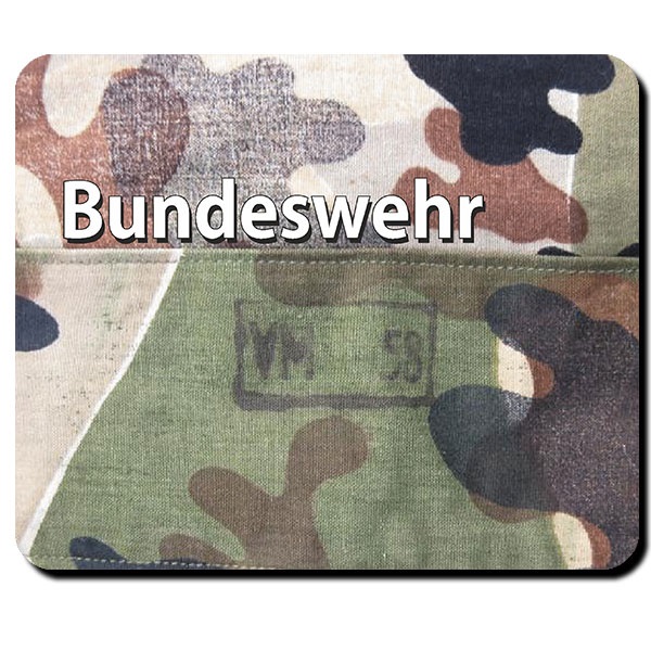 Bundeswehr Bund Bw Amöbentarn Muster Uniform Tarnmuster 50er - Mauspad #11093