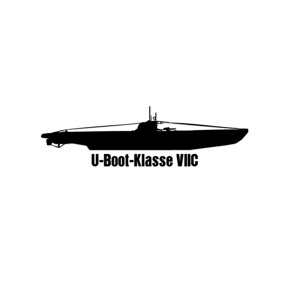 Wandtattoo U-Boot Klasse VIIC meistgebaut erfolgreichste U-Bootstyp U552 #A6209