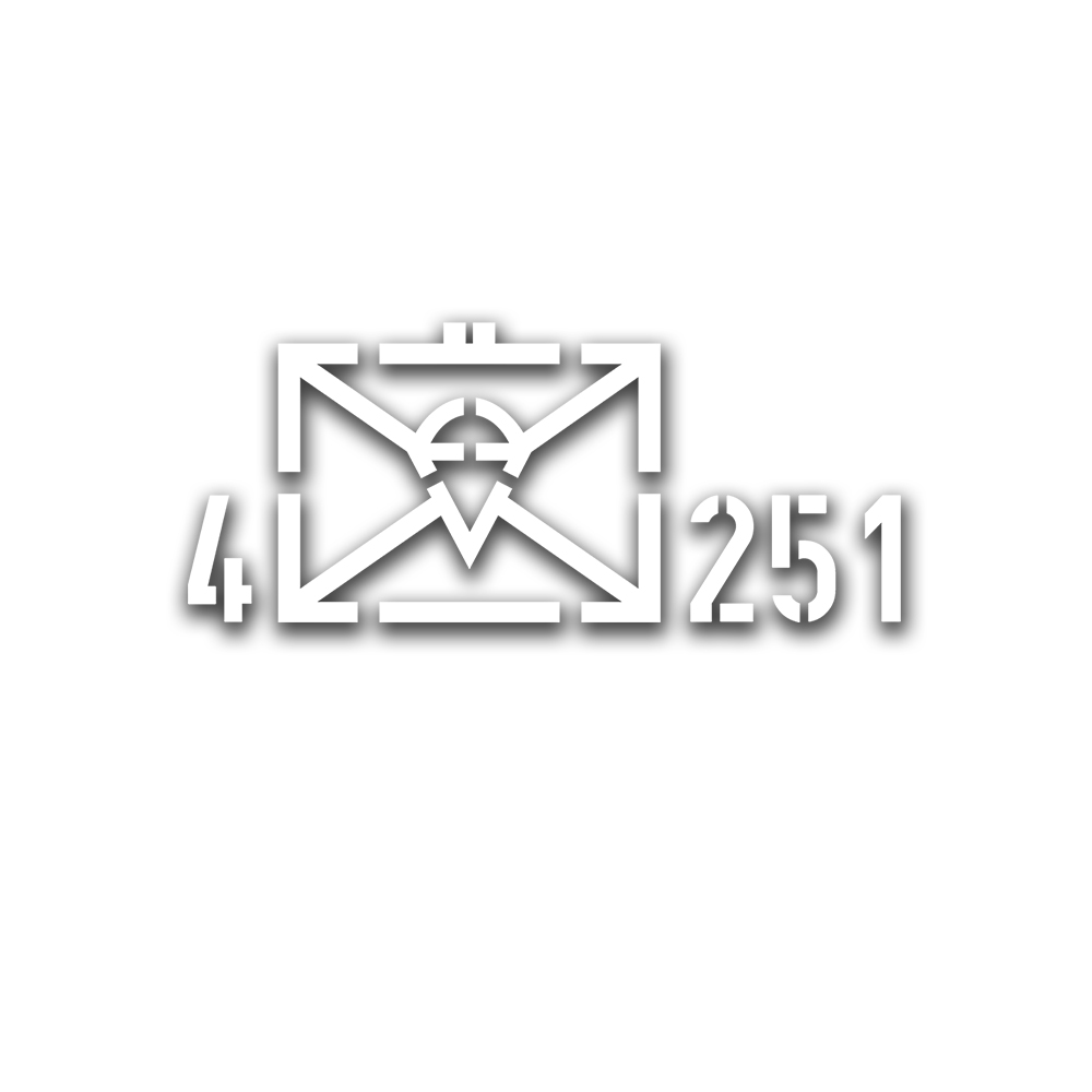 4 FschJgBtl 251 Tactical Sign Battalion Sticker 34x14cm A5053