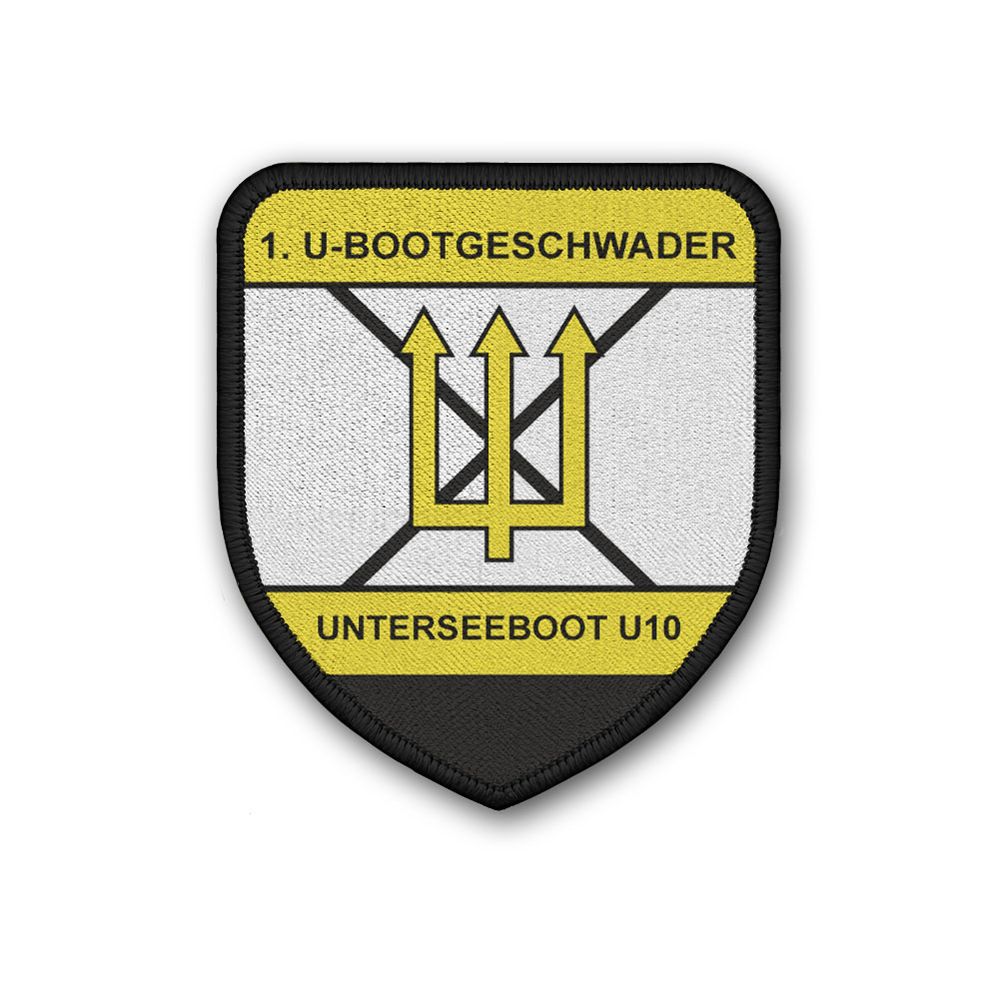 Patch 7,5x6,5cm 1 U-Bootgeschwader Unterseeboot U10 S189 Wilhelmshaven #44198