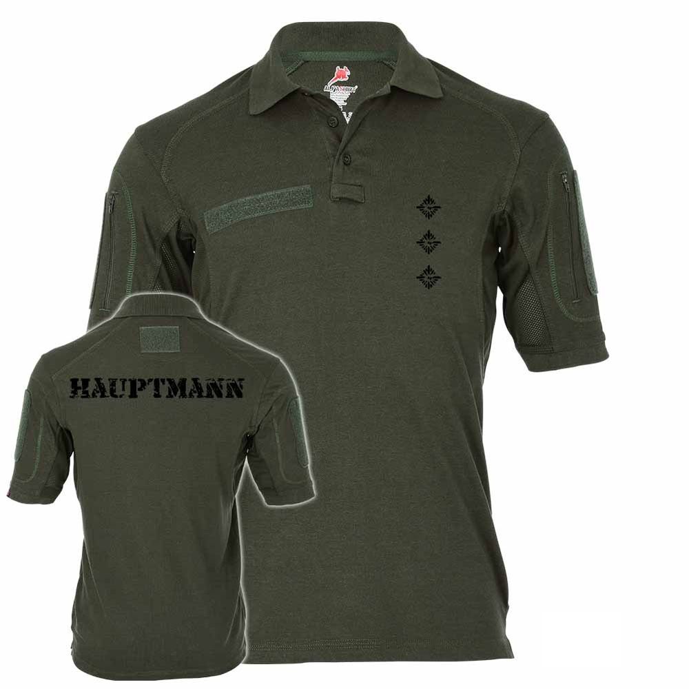 Tactical Poloshirt Alfa Hauptmann Dienstgrad Bundeswehr BW Abzeichen #19116