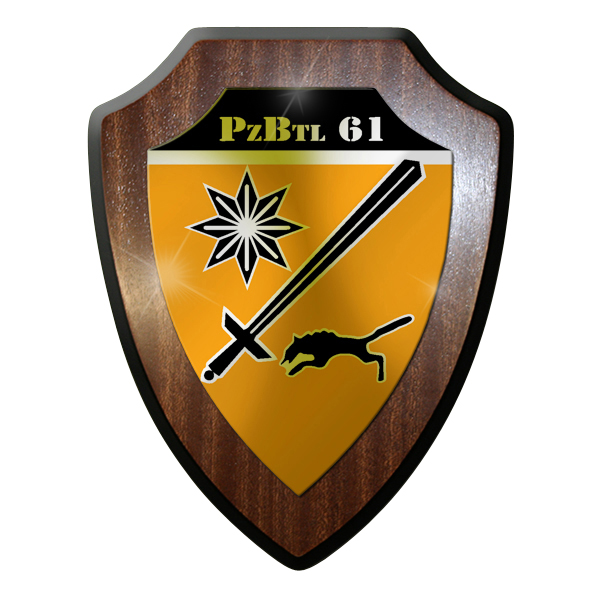 Wappenschild- Panzerbataillon PzBtl 61 Leopard Kampfpanzer Panzer Bataillon#9318