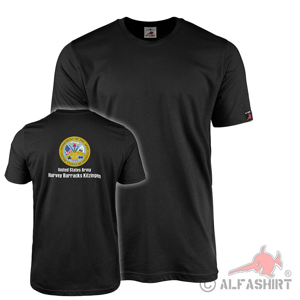 Harvey Barracks  Crest Badge US T-Shirt #44643