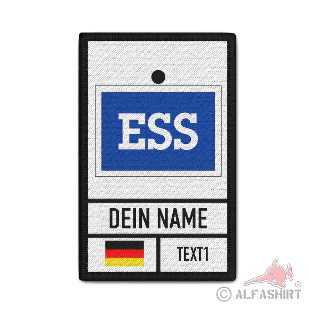 Patch Fachgruppe Einsatzstellensicherung FGr ESS Hilfswerk 9,8x6cm #44034