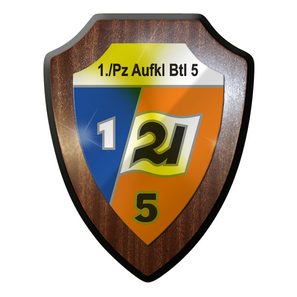 Wappenschild - 1 Kp PzAufklBtl 5-Bundeswehr Kompanie Wappen Abzeichen #8957
