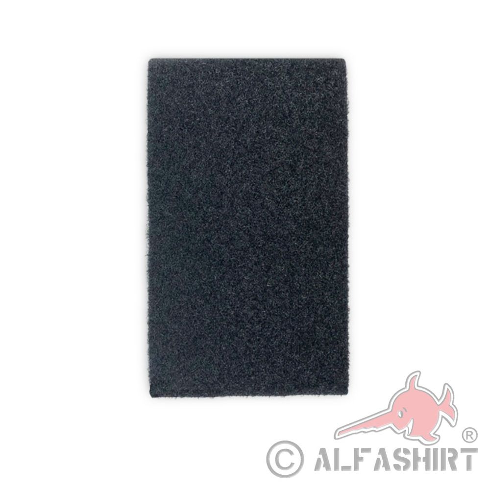 Fleece RECTANGLE patch 12 x 7cm black counterpart Plush Plush BW # 32735