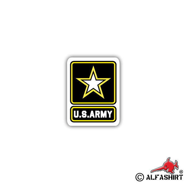 Sticker US Army Logo Stars and Stripes Emblem USA 7x5cm A1711