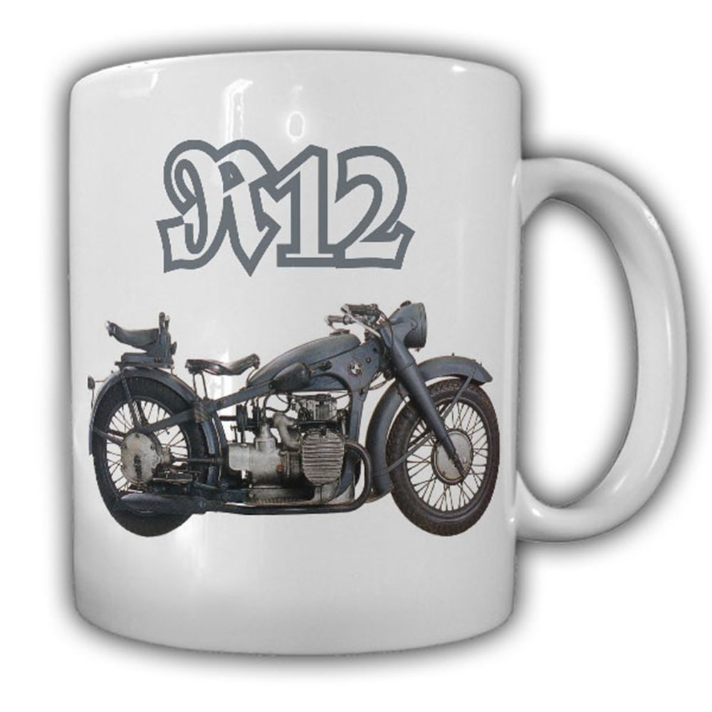 R12 Motorrad Gespann Maschine Kradmelder Oldtimer - Tasse Kaffee #13373