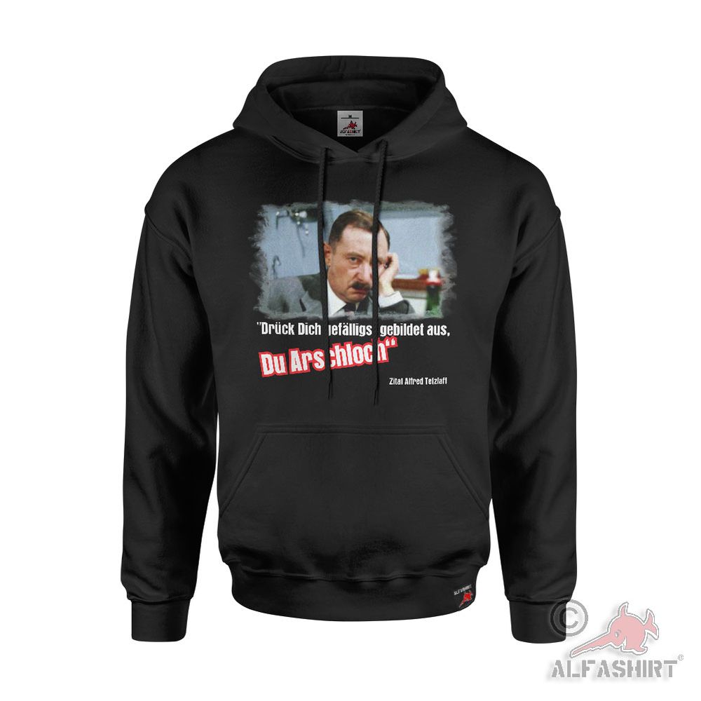 Hoodie Alfred Tetzlaff Series Cult Express yourself educated quote #45436