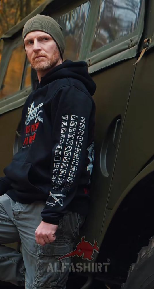 Hoodie Heer Bundeswehr Tradition Infanterie Si vis pacem para bellum Truppengattungen BW Pulli S47064