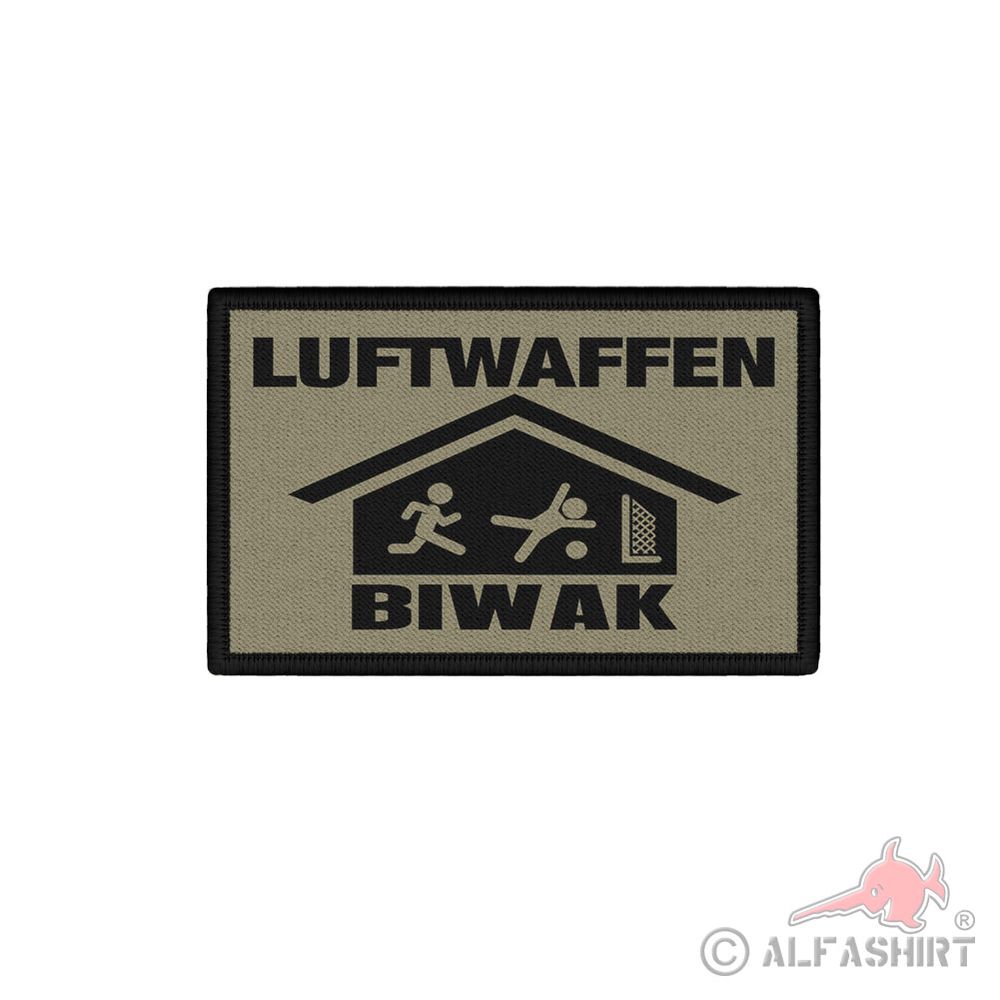 Patch 7,5x4,5cm Luftwaffen Biwak Bundeswehr Fun Innendienst Turnhalle #41385