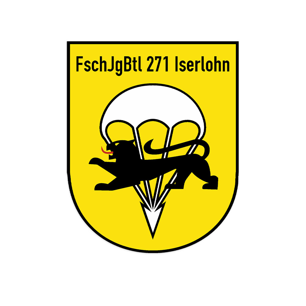 Sticker Coat of Arms Badge 10x8cm FschJgBtl Parachute Battalion 271#A6262